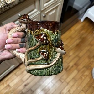 Large mushroom fantasy mug